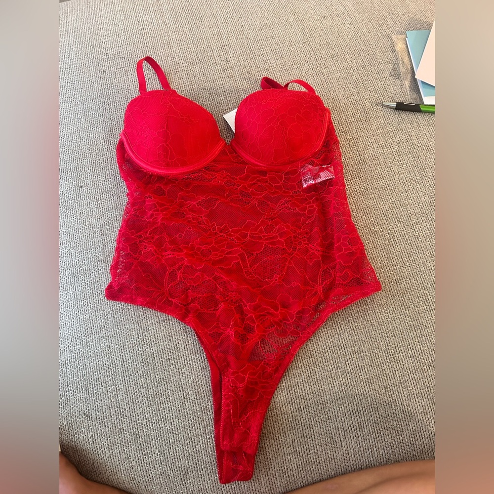 Brand New Red Laced Lingerie
